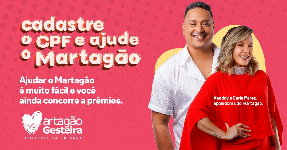 Imagem de Com Xanddy e Carla Perez como padrinhos, Martagão reforça campanha Nota Premiada