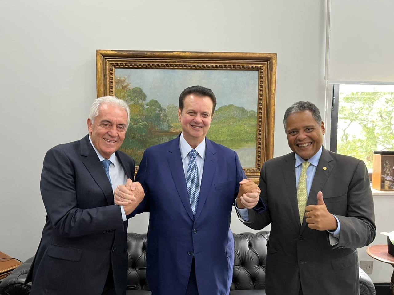 Imagem de Em São Paulo, Kassab, Otto Alencar e Antonio Brito discutem as diretrizes do partido