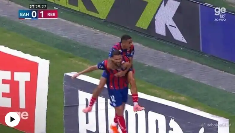 Imagem de Willian José brilha, Bahia vira sobre o Bragantino e abre vantagem no G-5