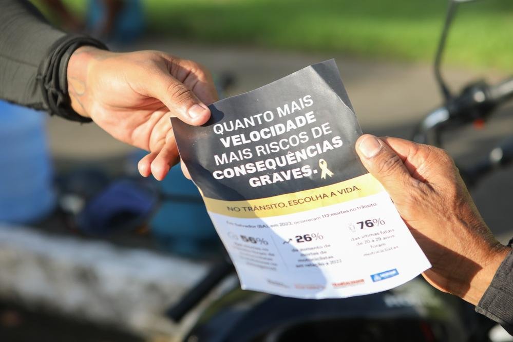 Imagem de Maio Amarelo 2025: Campanha em Salvador alerta para os perigos do excesso de velocidade