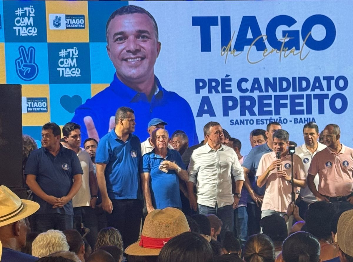 Imagem de ACM Neto lança Tiago da Central como pré-candidato a prefeito em Santo Estêvão: ‘Oferece nova esperança à cidade’