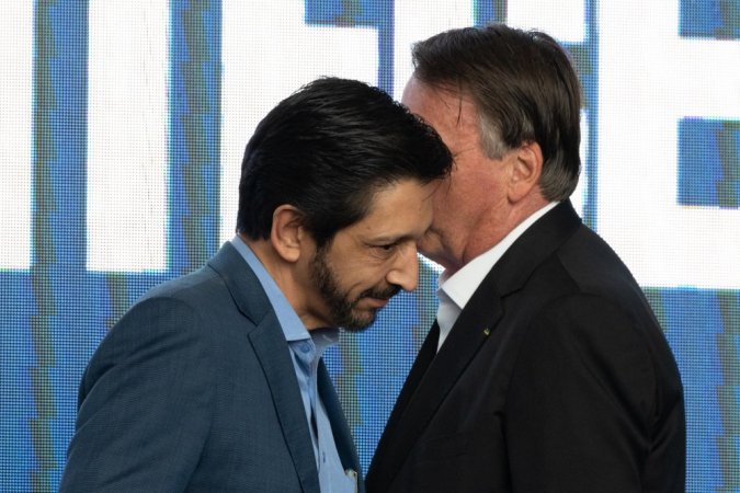 Imagem de Bolsonaro e Nunes se reúnem a portas fechadas em São Paulo
