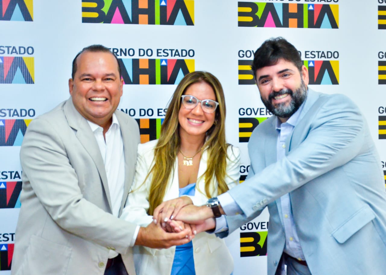 Imagem de Geraldo Júnior e Adolpho Loyola se reúnem com presidente da UVB-BA