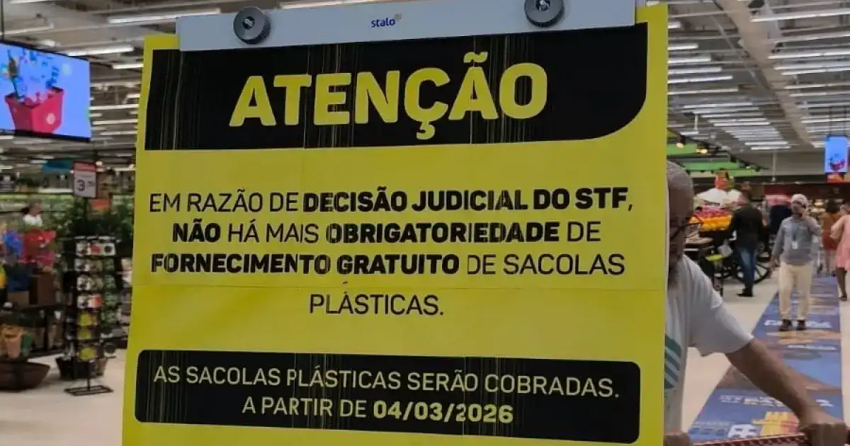 Imagem de STF suspende lei de Salvador que obrigava gratuidade de sacolas plásticas