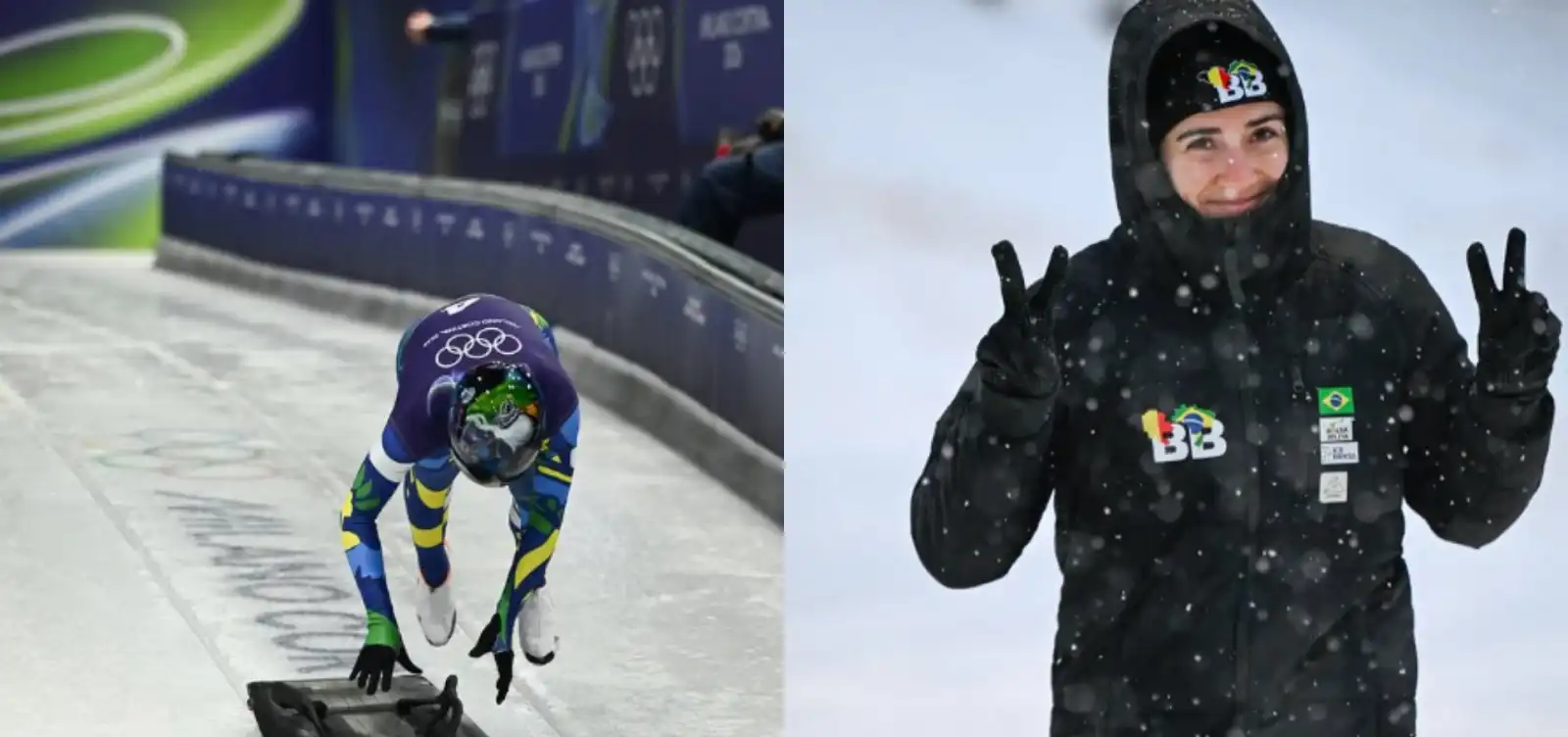 Imagem de Brasileira alcança melhor marca do Brasil na prova de gelo dos Jogos de Inverno