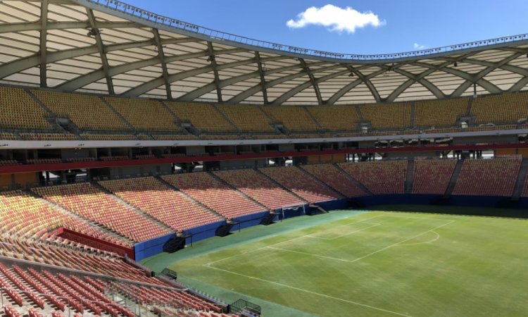 Imagem de Estádio da Copa do Mundo de 2014 tem energia cortada por falta de pagamento