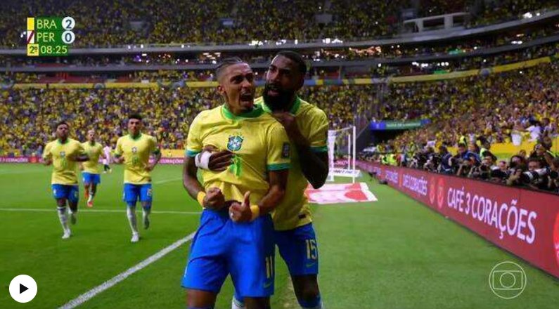Imagem de Brasil goleia Peru com pintura de Andreas Pereira nas eliminatórias