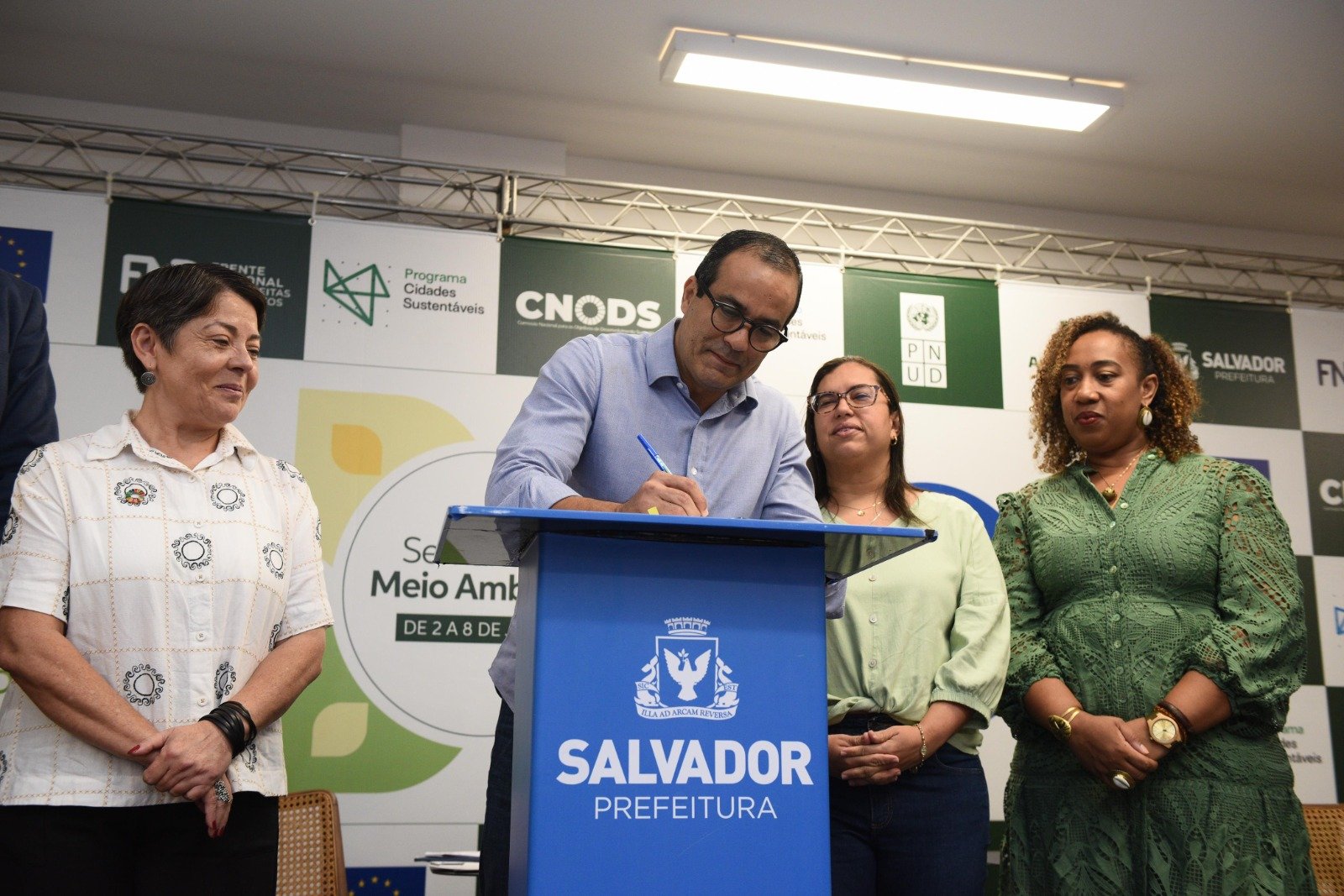 Imagem de Salvador renova compromisso com o programa Cidades Sustentáveis e apresenta avanços na área durante encontro