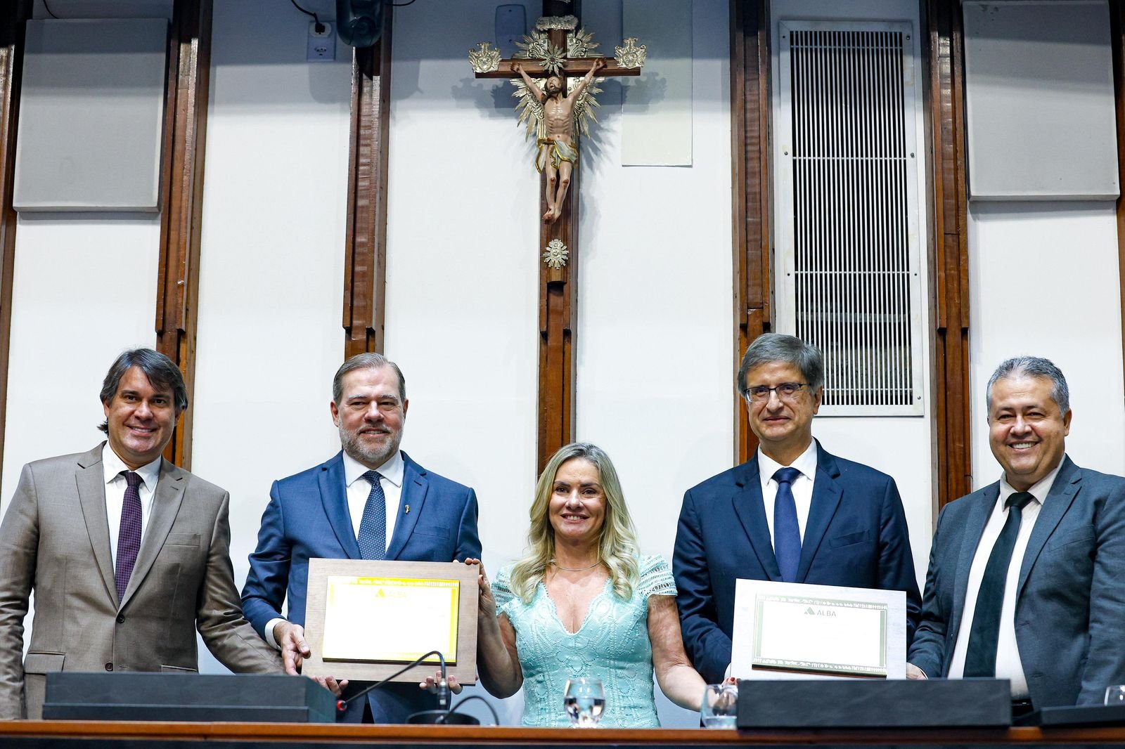 Imagem de Sessão em homenagem ao ministro Dias Toffoli e ao procurador-geral Paulo Gonet é marcada pela emoção