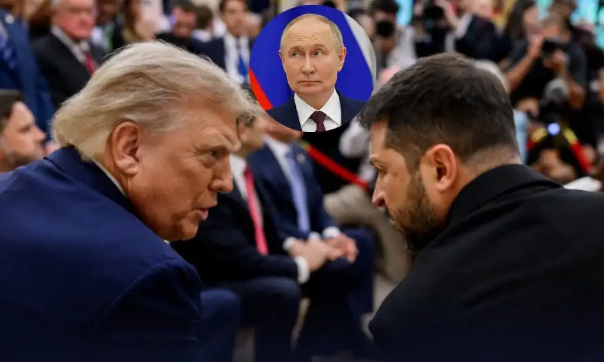 Imagem de Trump anuncia que prepara reunião entre Zelensky e Putin para acordo de paz na Ucrânia