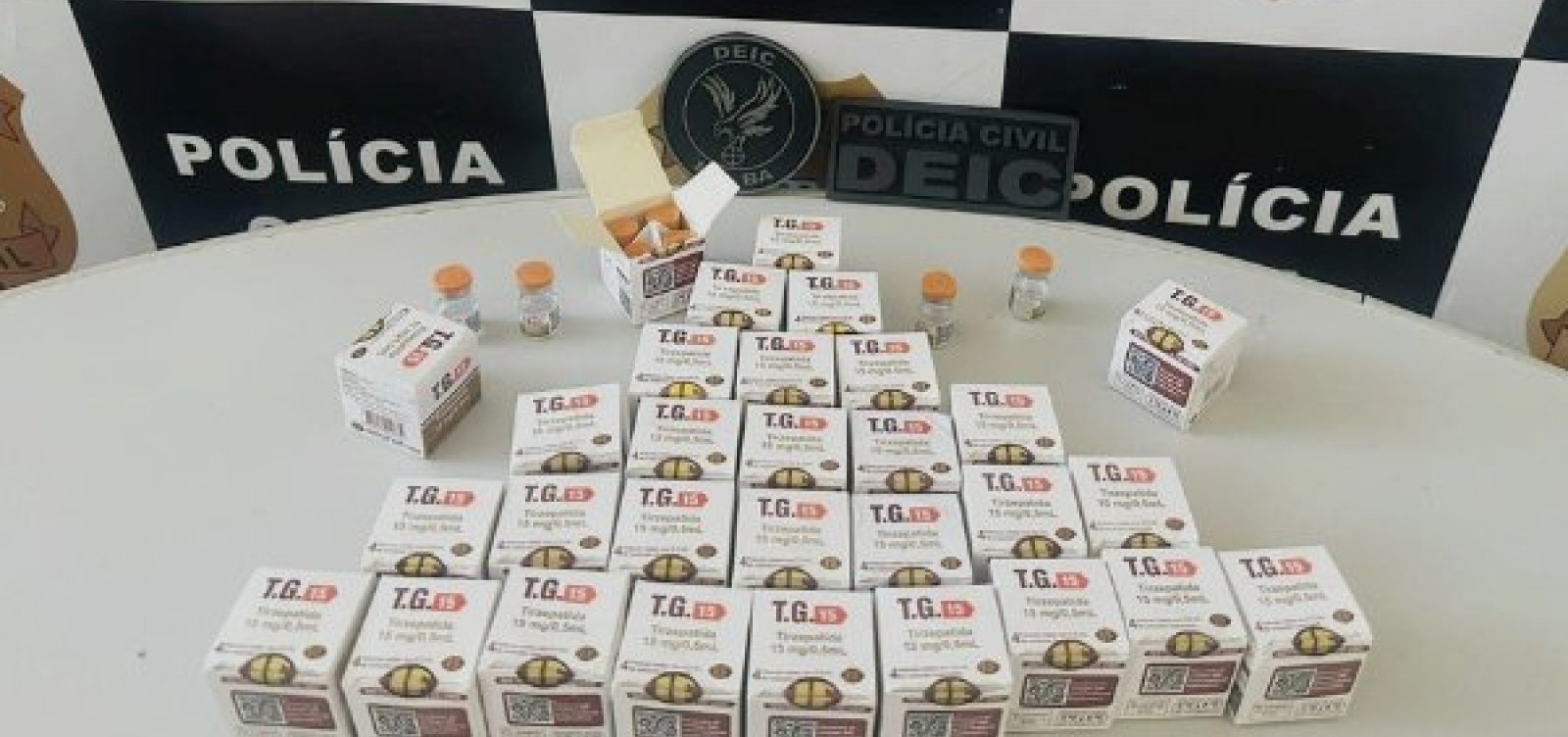 Imagem de Polícia apreende 124 ampolas de “Mounjaro paraguaio” em ônibus na Bahia