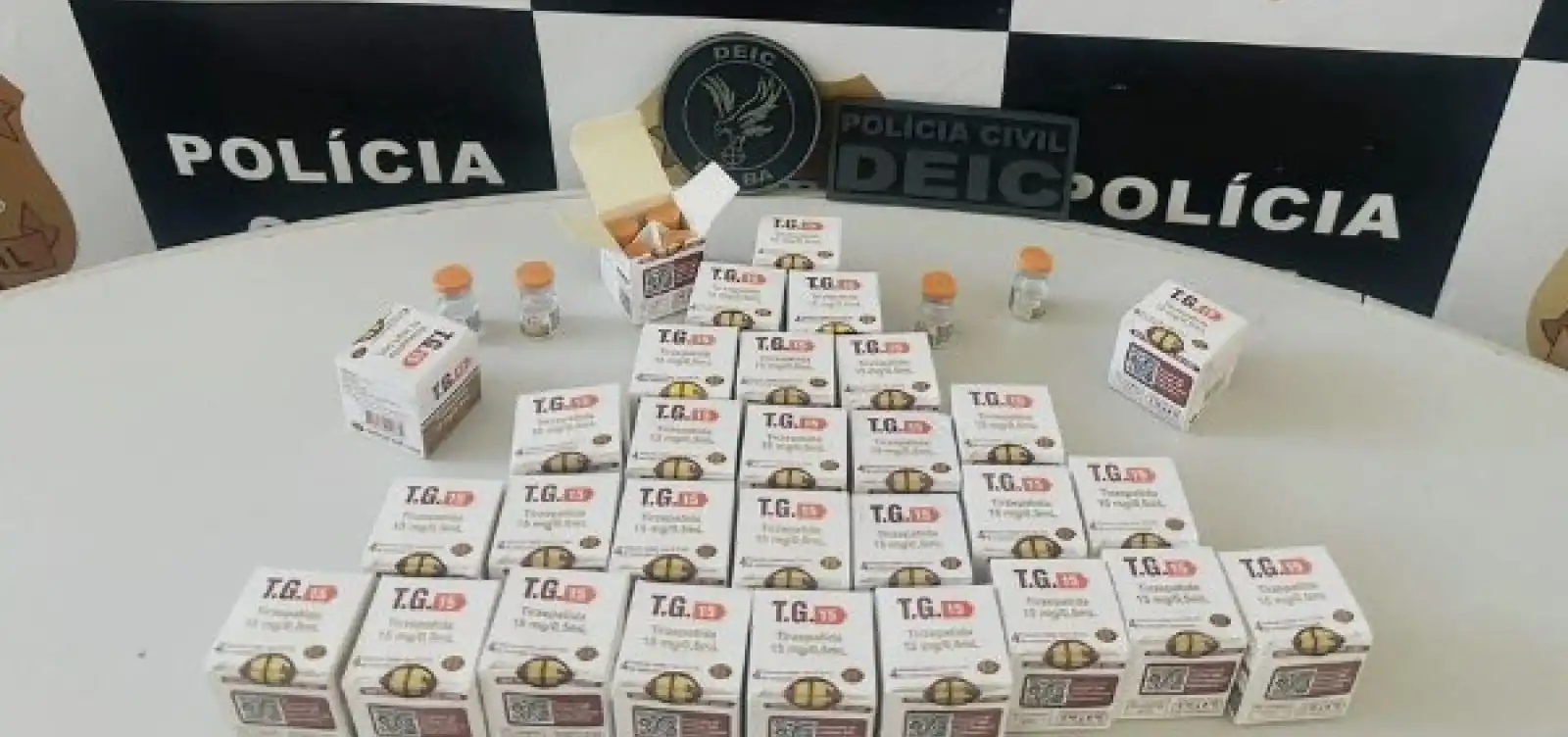 Imagem de Polícia apreende 124 ampolas de “Mounjaro paraguaio” em ônibus na Bahia