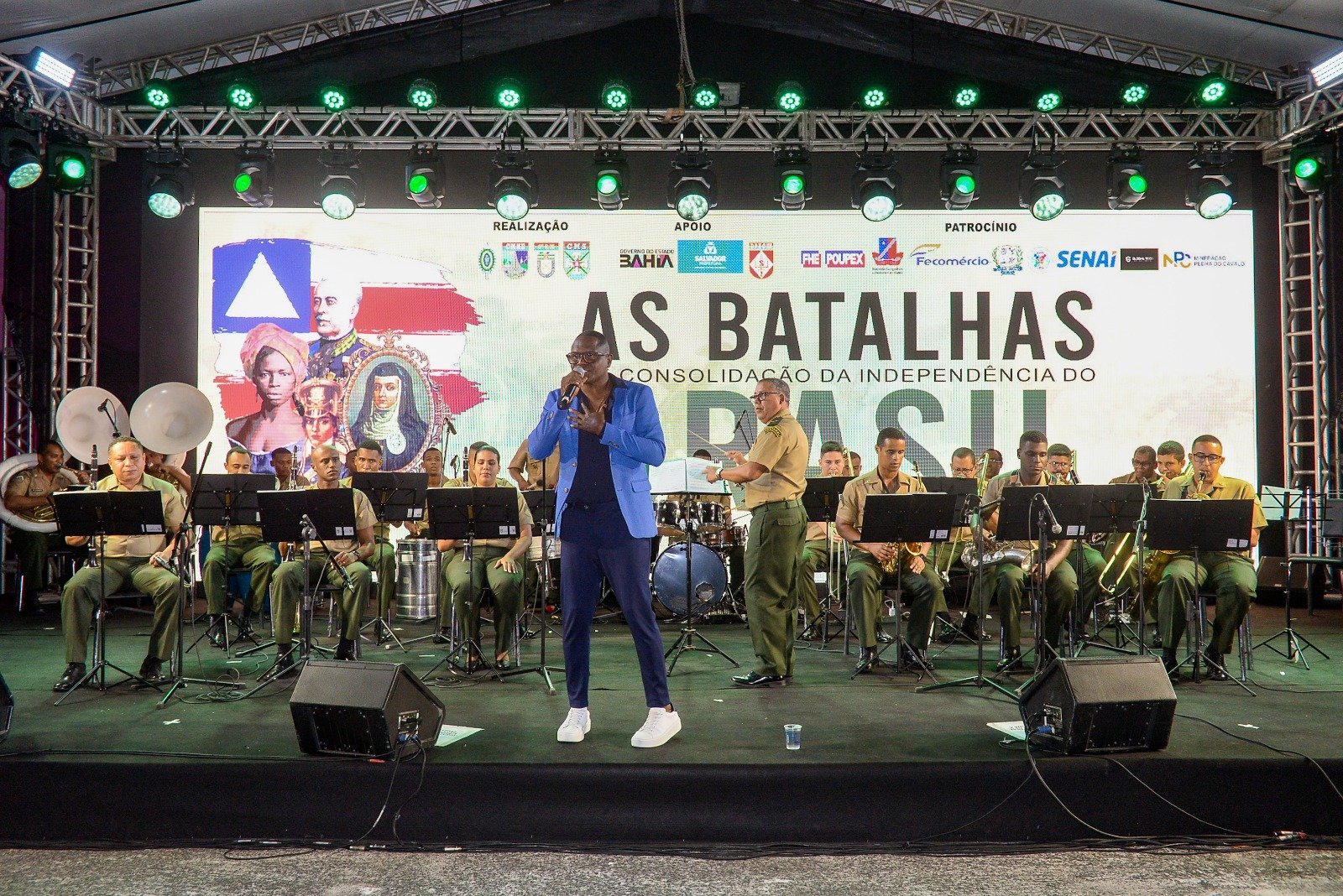 Imagem de Com apoio da Prefeitura, Exército batiza espaço do Forte de São Pedro como Pátio 2 de Julho em homenagem à Independência