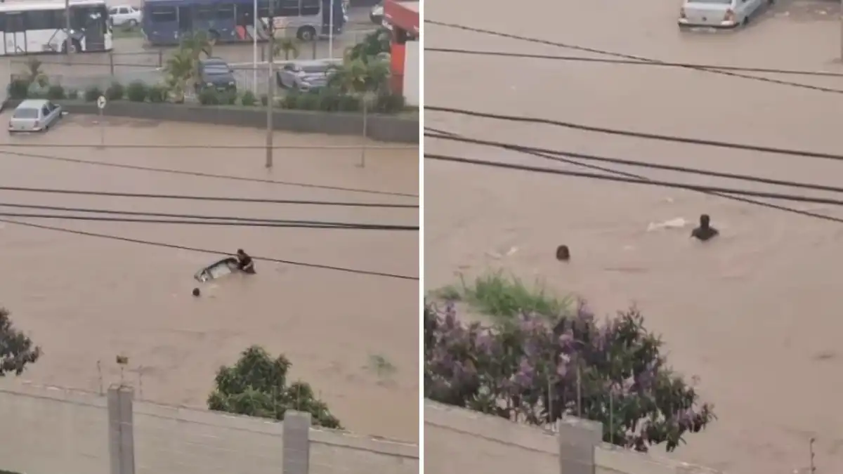 Imagem de Mulher desaparece após ser arrastada por enxurrada durante temporal em Vitória da Conquista