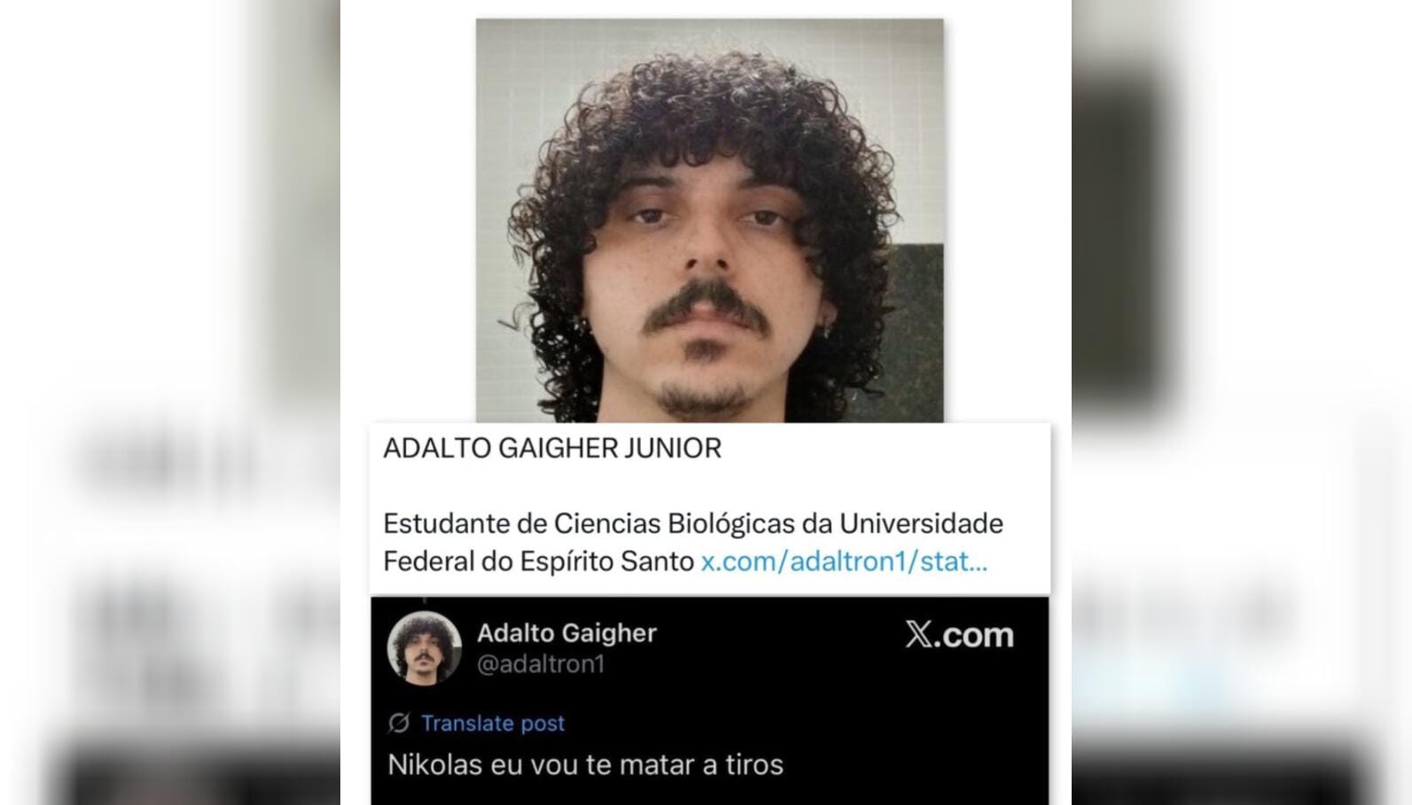 Imagem de Preso no ES esquerdista que ameaçava matar Nikolas ‘a tiros’