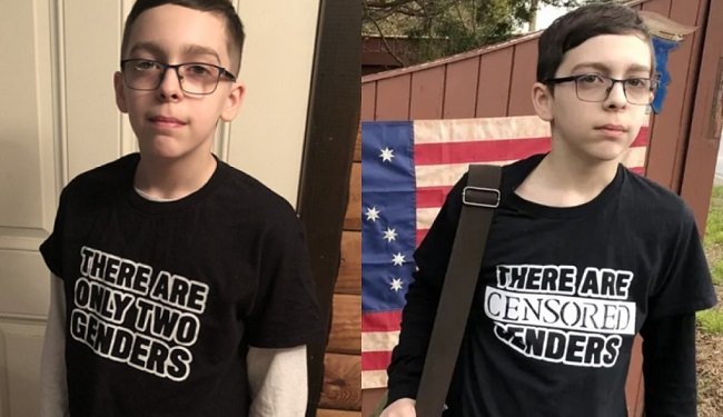 Imagem de Justiça dos EUA proíbe estudante de usar camisa sobre ‘dois gêneros’