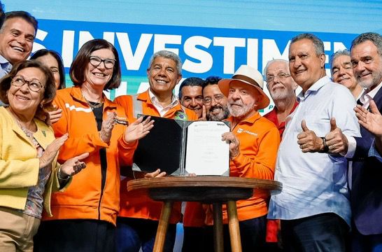 Imagem de Governo do Estado e Petrobras assinam acordo para implantar canteiro de obras da Ponte Salvador-Itaparica no Estaleiro São Roque