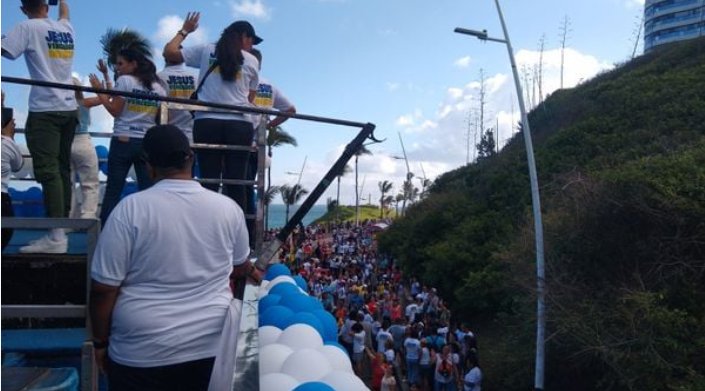 Imagem de Marcha para Jesus: fiéis lotam evento e garantem que fé e festa podem andar juntas