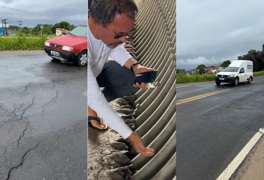Imagem de Presidente da Câmara de Vera Cruz denuncia risco de desabamento em túnel na Ilha
