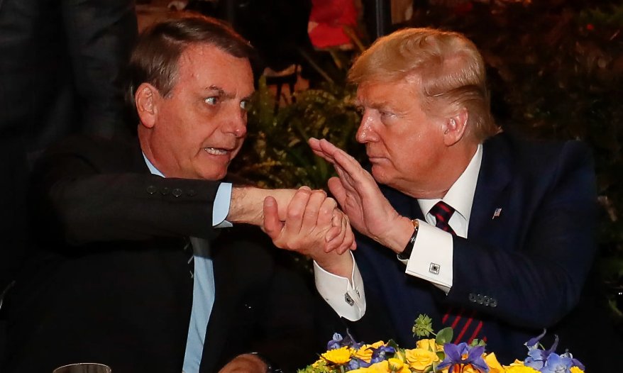 Imagem de Trump se manifesta pela primeira vez em defesa de Bolsonaro após julgamento no STF