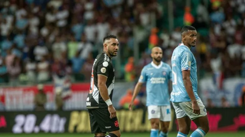 Imagem de Em duelo contra o rebaixamento, Bahia e Vasco empatam na Fonte Nova