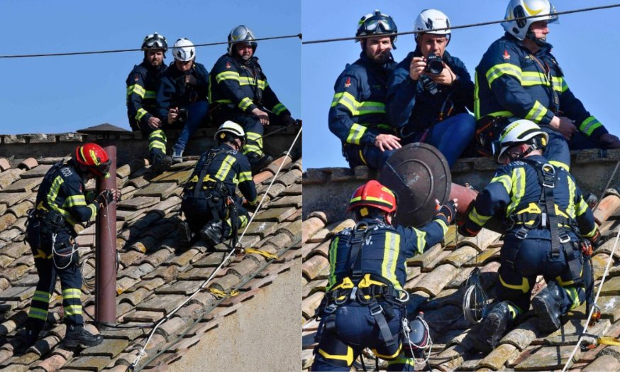 Imagem de Chaminé é instalada na Capela Sistina para o conclave que vai eleger novo papa