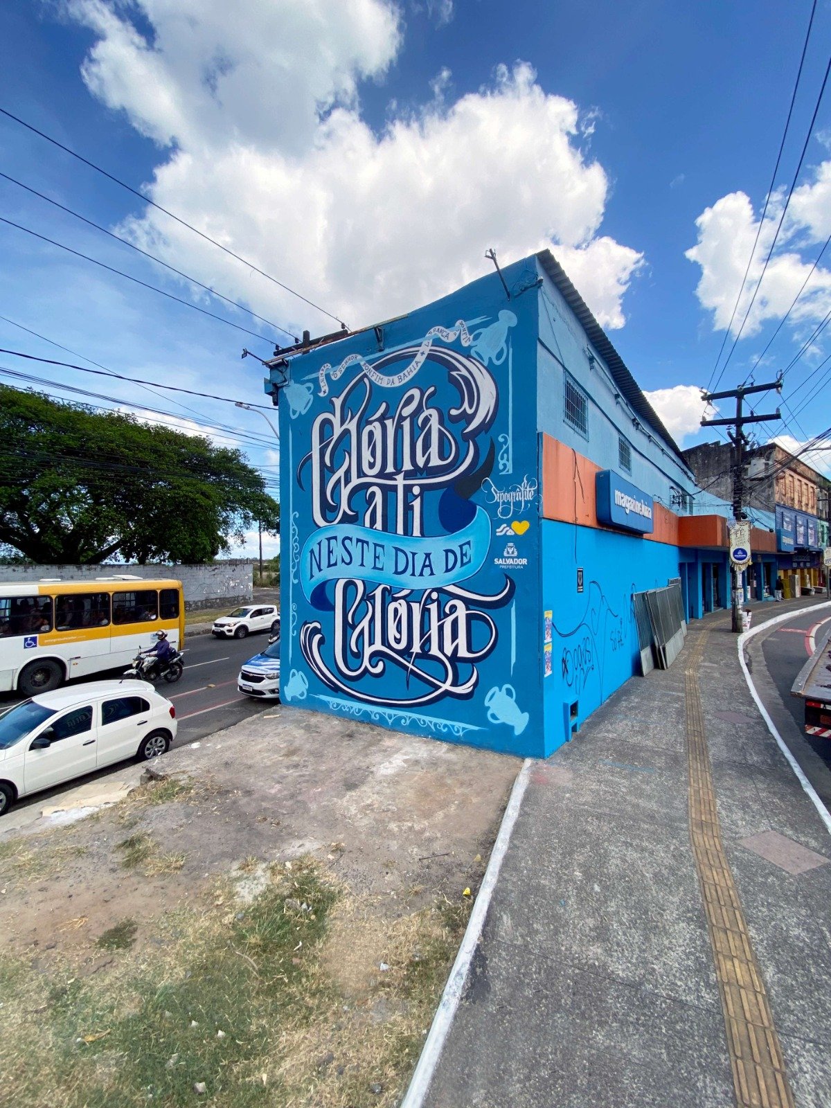 Imagem de Painel em alusão à Lavagem do Bonfim é revitalizado em parceria com a Prefeitura