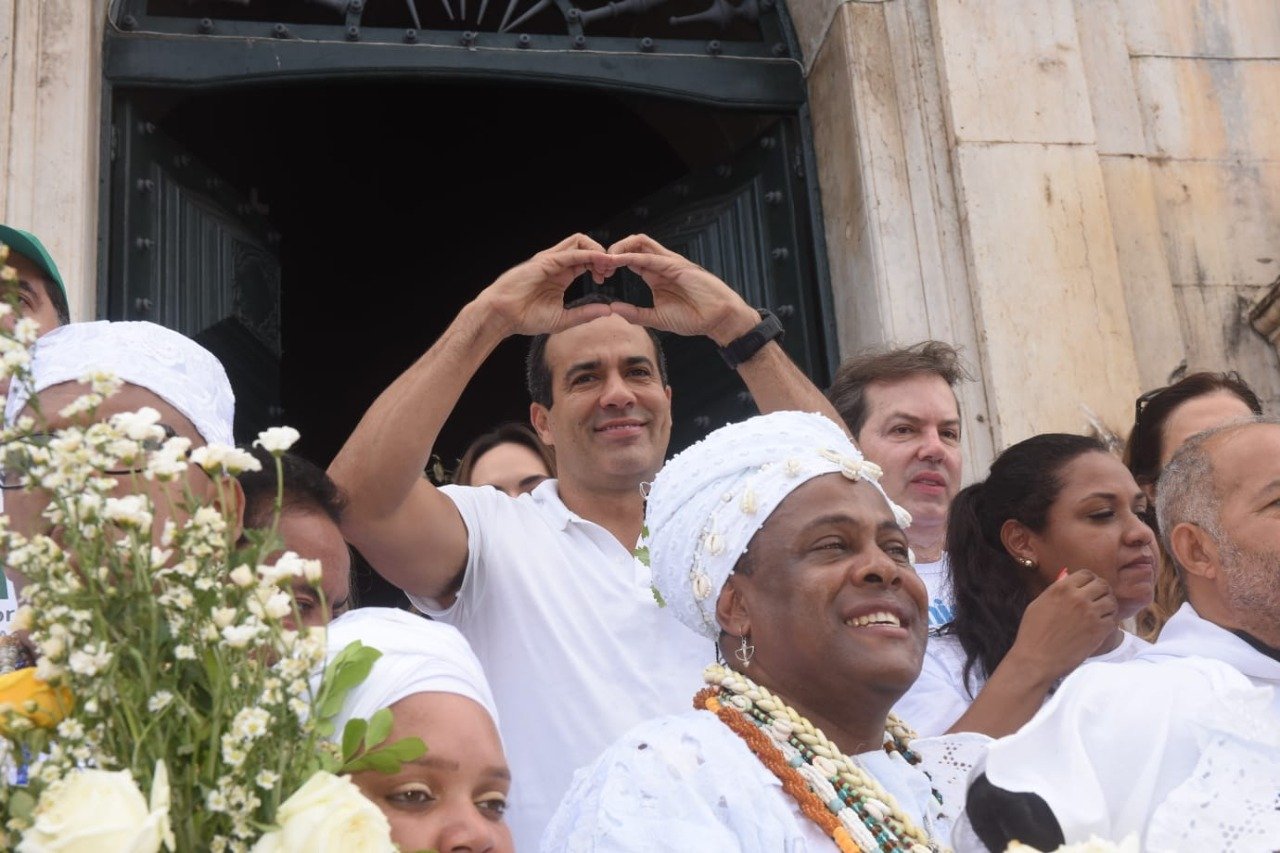 Imagem de Bruno Reis destaca gratidão e fé na primeira Lavagem do Bonfim como prefeito