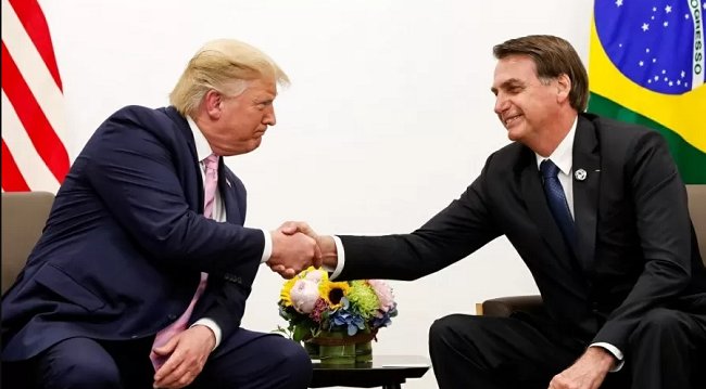 Imagem de Bolsonaro encontrará Trump neste sábado em Washington