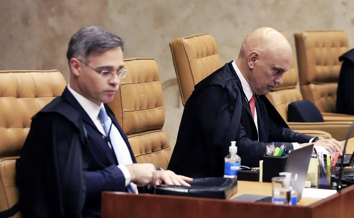 Imagem de Alexandre de Moraes interpela voto de André Mendonça e ministros trocam farpas