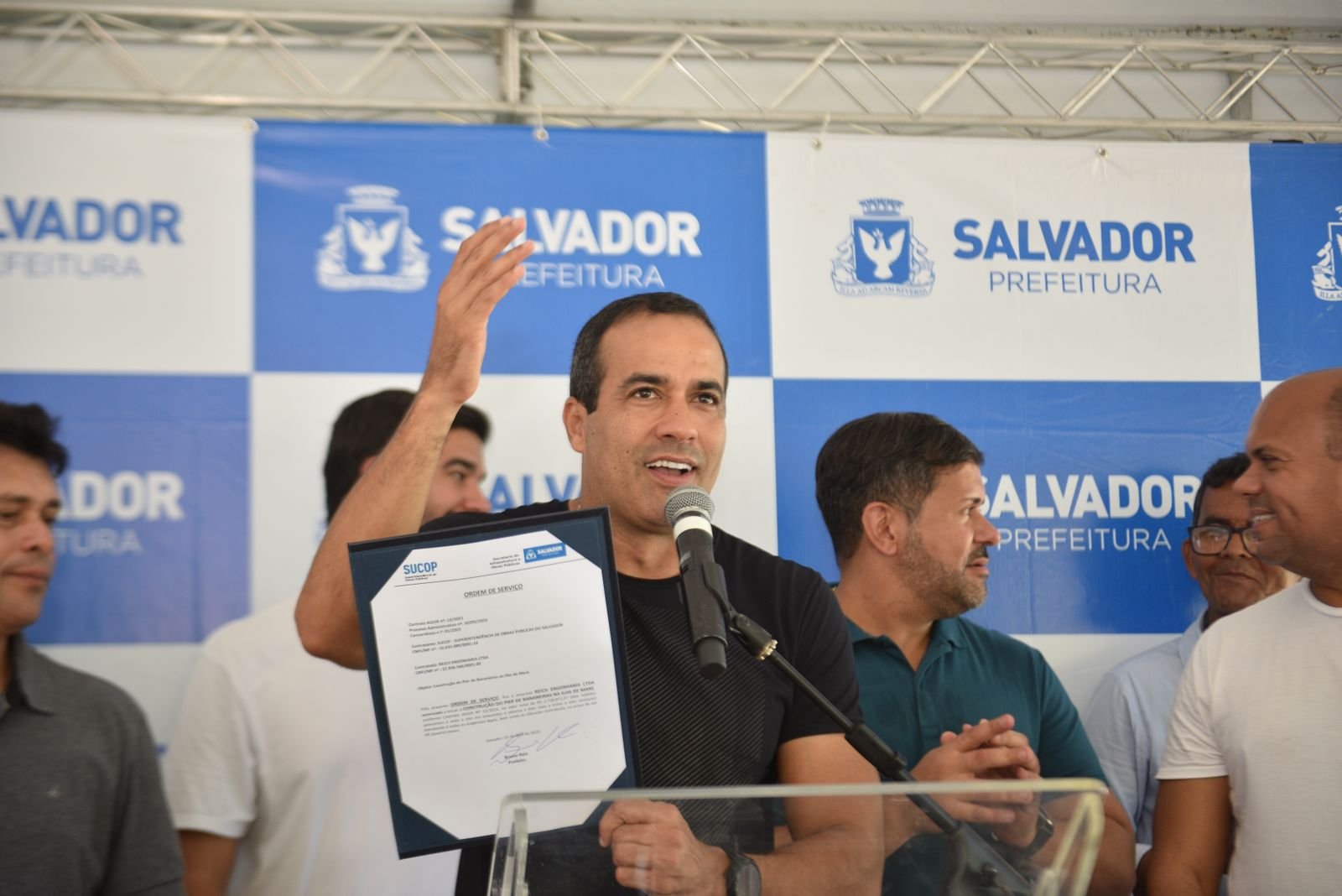 Imagem de Bruno Reis anuncia pacote de obras com unidade de saúde, píer, contenções e Morar Melhor em Ilha de Maré