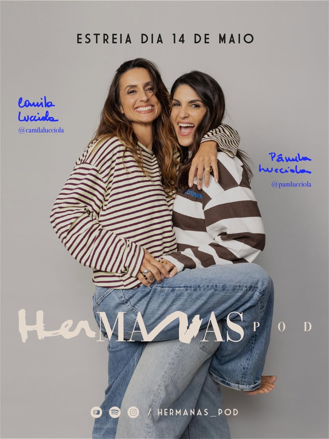 Imagem de Camila e Pâmela Lucciola estreiam “Hermanas Pod” com histórias sobre família, irmandade e vida real