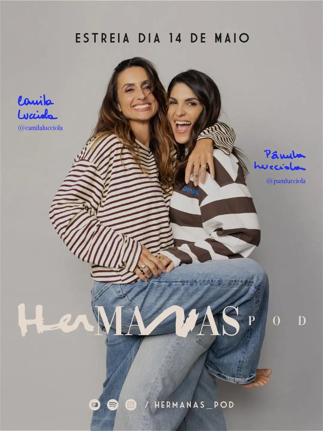 Imagem de Camila e Pâmela Lucciola estreiam “Hermanas Pod” com histórias sobre família, irmandade e vida real