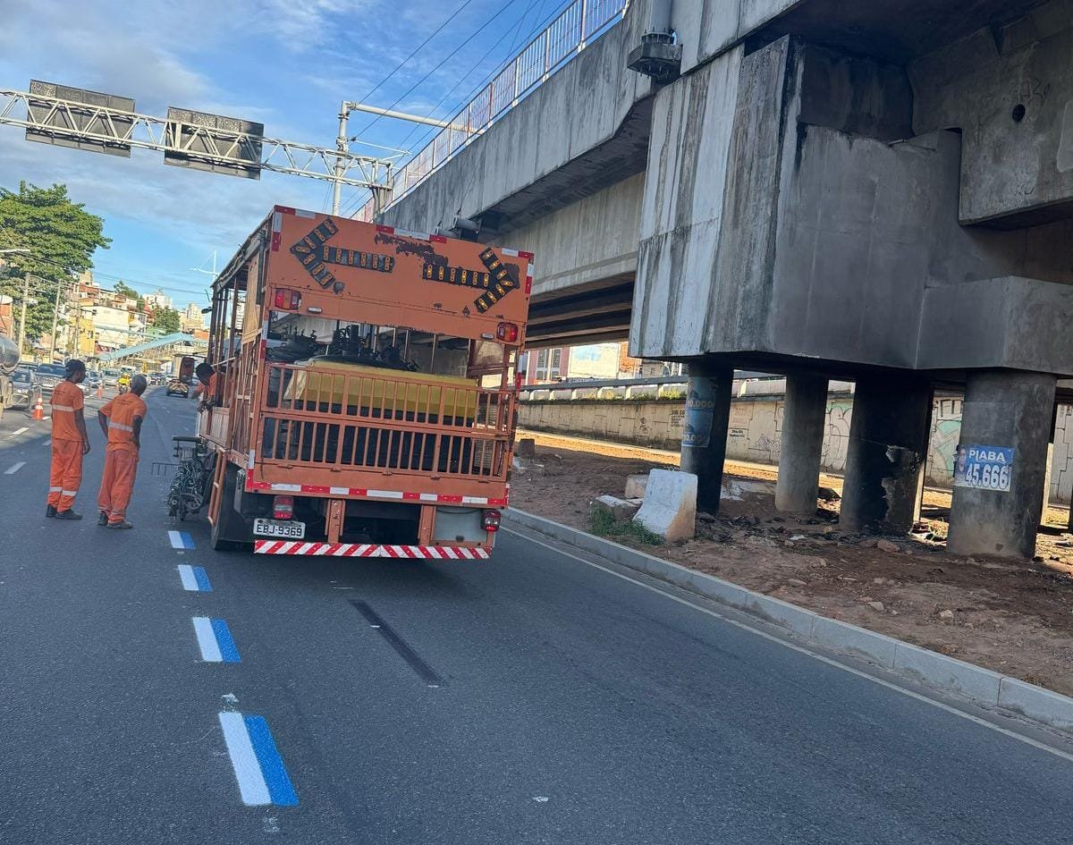 Imagem de Primeira motofaixa de Salvador começa a operar nesta segunda-feira (10) na Av. Bonocô