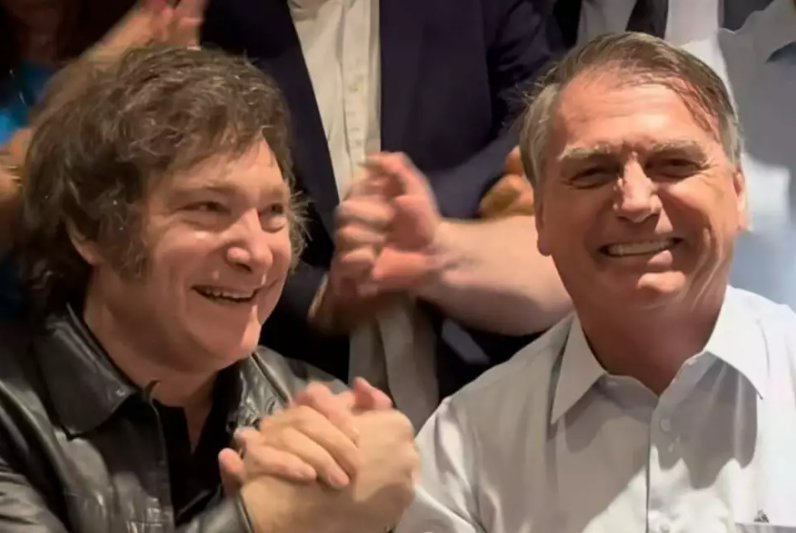 Imagem de Milei: Bolsonaro teve liberdade censurada pelo STF
