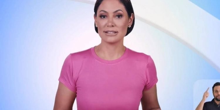 Imagem de Michelle Bolsonaro também divulga vídeo contra assédio no Carnaval