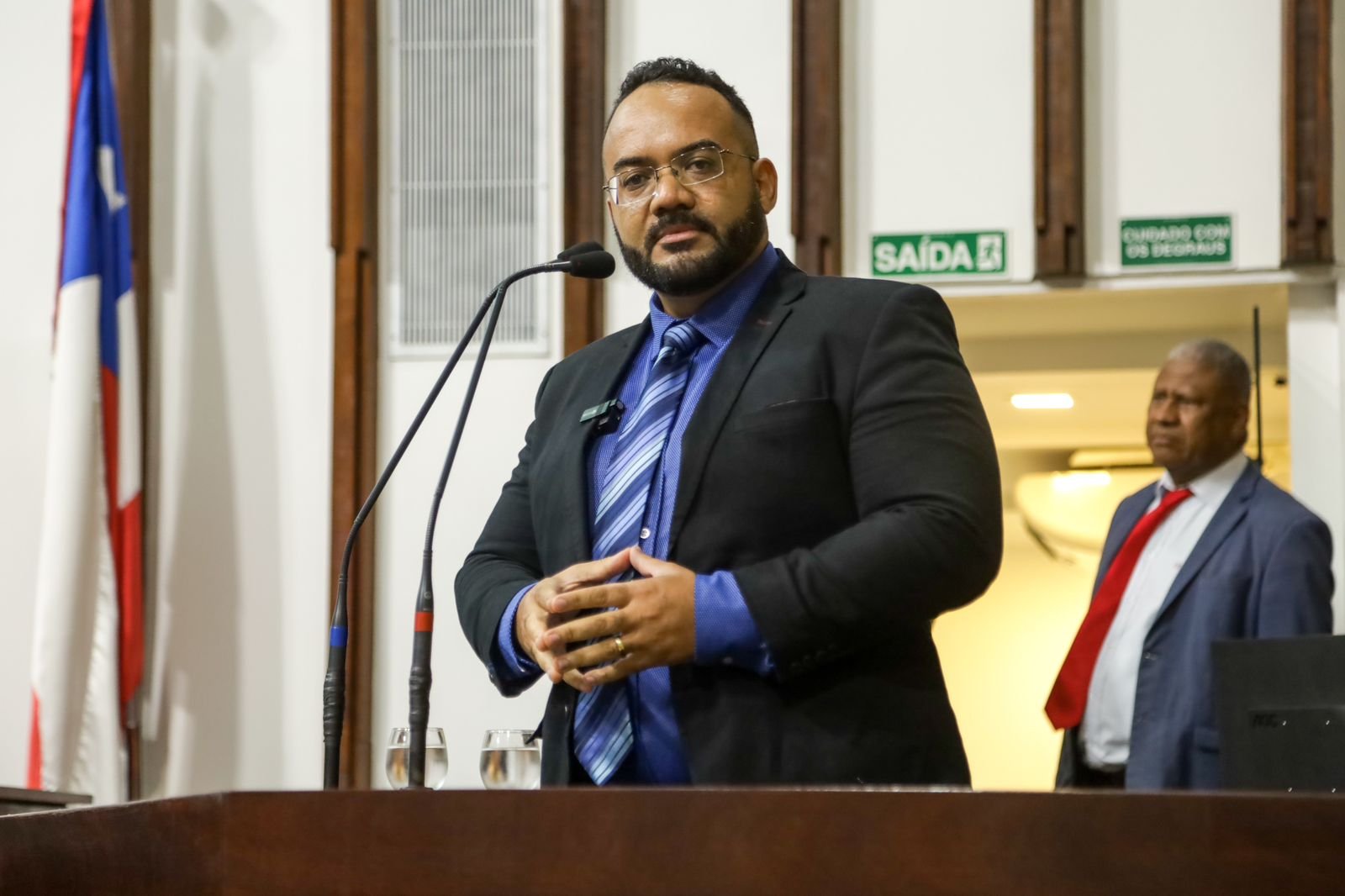 Imagem de Leandro de Jesus apresenta propostas voltadas para proibição de banheiro unissex e de aviso prévio de atividades extraescolares a pais